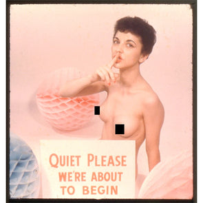 5 ANDREW - 3D Stereo Realist Pin-Up Slide - Quiet Please - vintage 3dstereo 