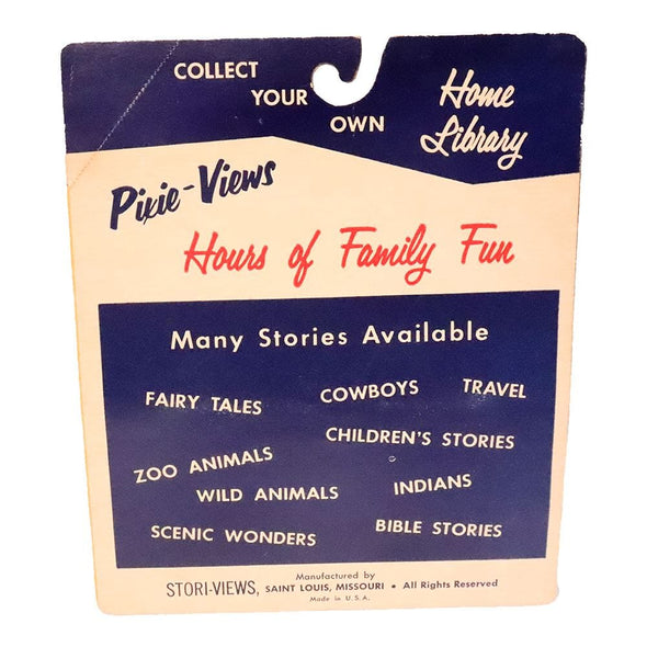 Pixie Viewer - American Wild Animals - 6 Kodachrome Color Cards & Viewer Box - vintage 3Dstereo 