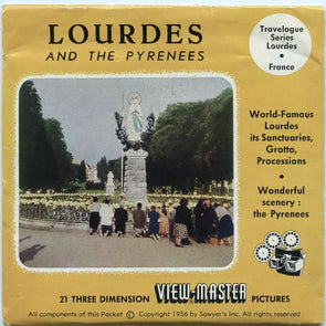 5 ANDREW - Lourdes and the Pyrenees - View-Master 3 Reel Packet - vintage - 1415- A,B,C-BS3 Packet 3dstereo 