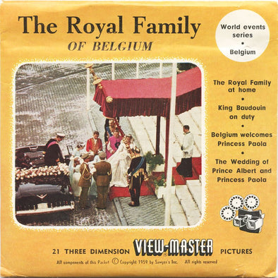 4 ANDREW - Royal Family of Belgium - View-Master 3 Reel Packet - vintage - BS3 Packet 3dstereo 