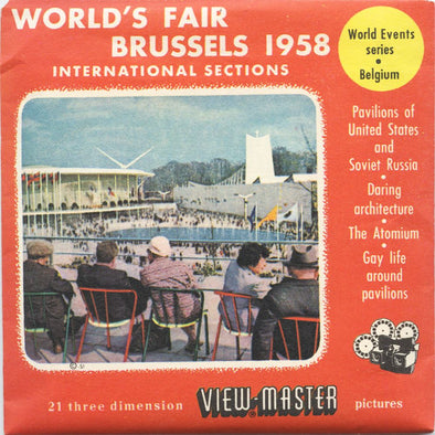 5 ANDREW - World's Fair Brussels 1958 - View-Master 3 Reel Packet - vintage - BS3 Packet 3dstereo 