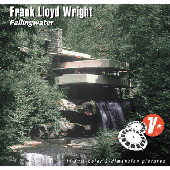 Frank Lloyd Wright - Fallingwater - View-Master 2 Reel Set by View Productions - vintage - 201 Packet 3dstereo 