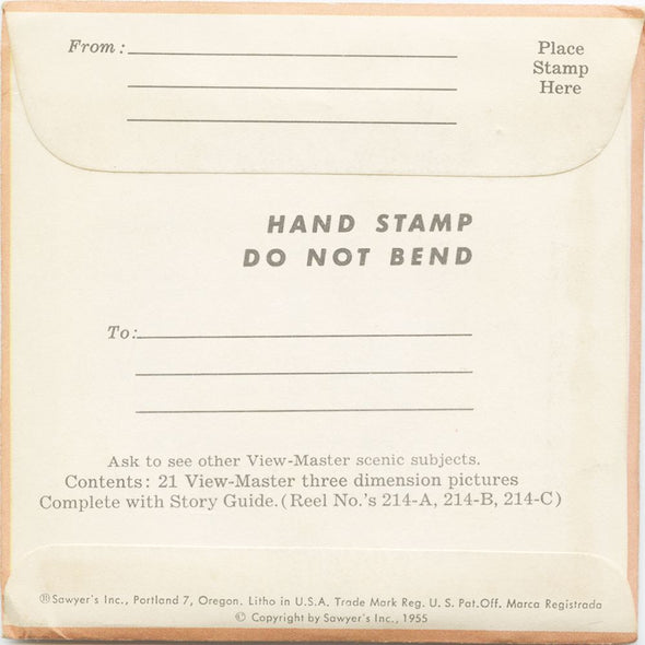 10 ANDREW - San Diego Zoo - View-Master 3 Reel Economy Packet - vintage - 214-A,B,C-S3 Packet 3dstereo 