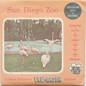 10 ANDREW - San Diego Zoo - View-Master 3 Reel Economy Packet - vintage - 214-A,B,C-S3 Packet 3dstereo 