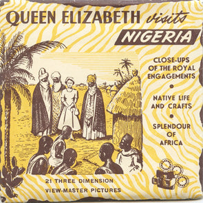 4 ANDREW - Queen Elizabeth Visits Nigeria - View-Master 3 Reel Packet - vintage - S2 Packet 3dstereo 