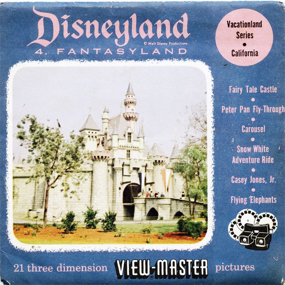Fantasyland - View-Master 3 Reel Packet - 1955 - vintage - 854ABC-S3