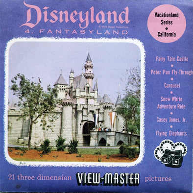 Fantasyland - View-Master 3 Reel Packet - 1956 - vintage - 854ABC-S3 Packet 3dstereo 