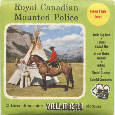 5 ANDREW - Royal Canadian Mounted Police - View-Master 3 Reel Packet - 1956 - vintage - S3 Packet 3dstereo 