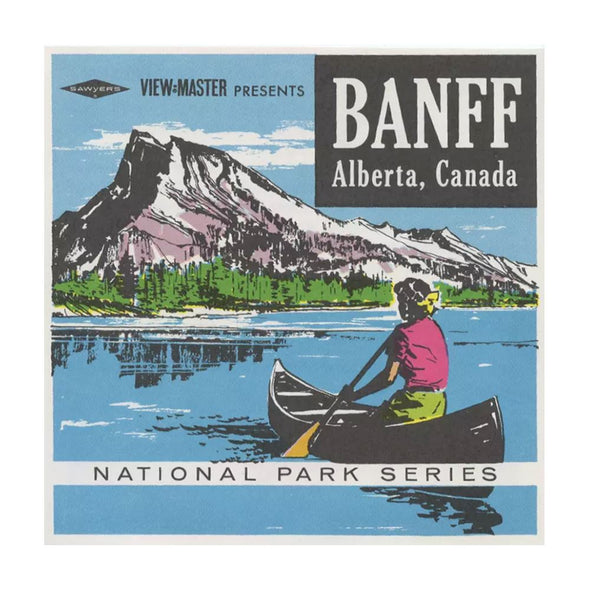 5 ANDREW - Banff - Canadian Rockies - View-Master 3 Reel Packet - vintage - A004-S6A Packet 3dstereo 