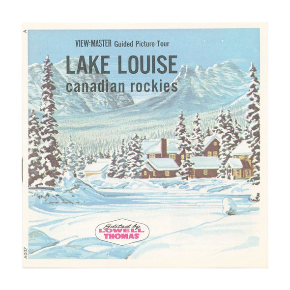 10 ANDREW - Lake Louise - View-Master 3 Reel Economy Packet - vintage - A007-G1A Packet 3Dstereo 