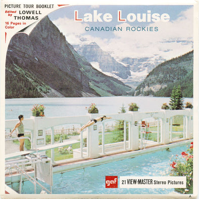 9 ANDREW - Lake Louise - View-Master 3 Reel Packet - vintage - A007-G1A Packet 3Dstereo 