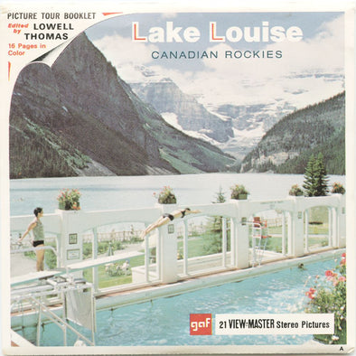10 ANDREW - Lake Louise - View-Master 3 Reel Economy Packet - vintage - A007-G1A Packet 3Dstereo 