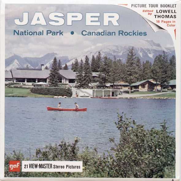 5 ANDREW - Jasper National Park - View-Master 3 Reel Packet - vintage - A008-G1A Packet 3dstereo 