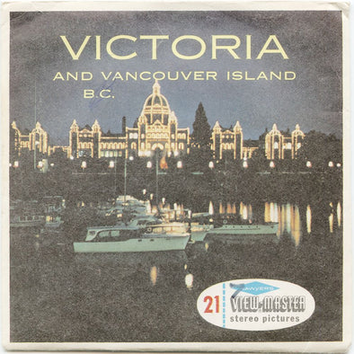 Victoria and Vancouver Island B.C. - View-Master 3 Reel Economy Packet - vintage - A015-S6 Packet 3dstereo 