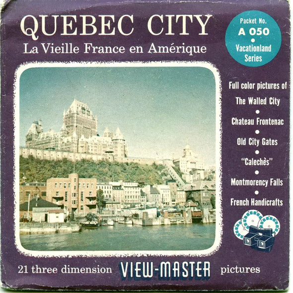 5 ANDREW - Quebec City - View-Master 3 Reel Packet - vintage - A050-S4 Packet 3dstereo 