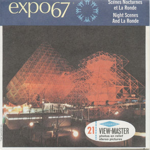 4 ANDREW - Expo 67 - Night Scenes - View-Master 3 Reel Packet - 1967 - vintage - A074-S6A Packet 3dstereo 