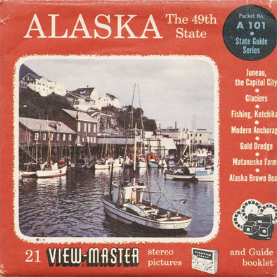 5 ANDREW - Alaska the 49th State - View-Master 3 Reel Packet - vintage - A101-S4 Packet 3dstereo 