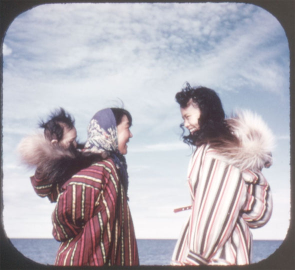 9 ANDREW - Eskimos of Alaska - View-Master 3 Reel Economy Packet - vintage - A102-G3B Packet 3Dstereo 