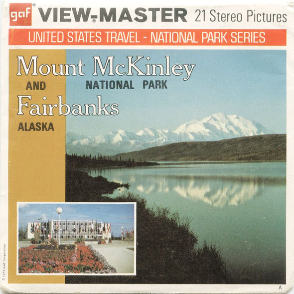 Mount McKinley and Fairbanks - View-Master 3 Reel Packet - vintage - A107-G1A Packet 3dstereo 