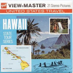 Hawaii - View-Master 3 Reel Packet - 1974 - vintage - A120-G3B Packet 3dstereo 