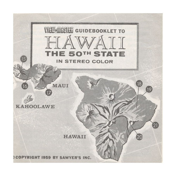 10 ANDREW - Hawaii - The 50th State - View-Master 3 Reel Packet - vintage - A120-S5 Packet 3dstereo 