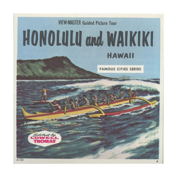 6 ANDREW - Honolulu and Waikiki - View-Master 3 Reel Packet - vintage - A123-G1A Packet 3dstereo 