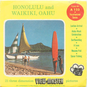 9 ANDREW - Honolulu - View-Master 3 Reel Economy Packet - vintage - A123-S4 Packet 3Dstereo 