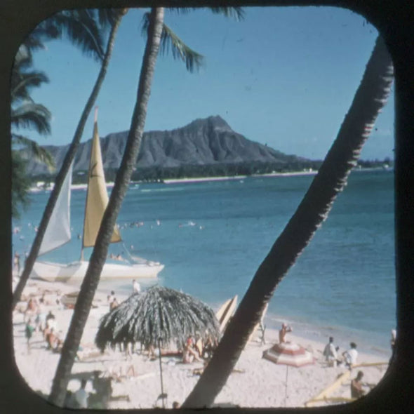 9 ANDREW - Honolulu and Waikiki, Oahu - View-Master 3 Reel Packet - vintage - A123-S4 Packet 3Dstereo 