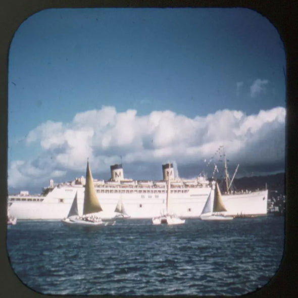 9 ANDREW - Honolulu and Waikiki, Oahu - View-Master 3 Reel Packet - vintage - A123-S4 Packet 3Dstereo 