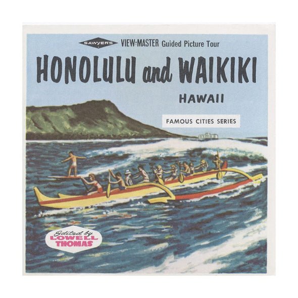 5 ANDREW - Honolulu and Waikiki - View-Master 3 Reel Packet - vintage - A123-S6A Packet 3dstereo 