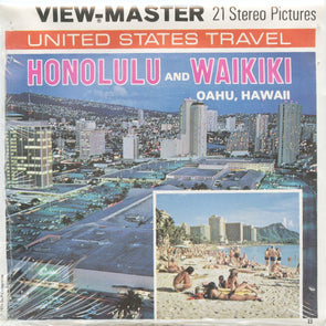 5 ANDREW - Honolulu and Waikiki - View-Master 3 Reel Packet - 1974 - vintage - A123-V1B Packet 3dstereo 