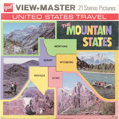 The Mountain States - View-Master 3 Reel Economy Packet - vintage - A136-G3A Packet 3dstereo 