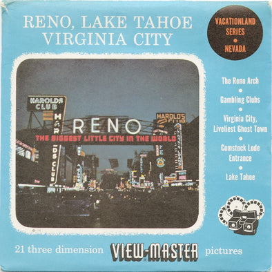 7 ANDREW - Reno, Lake Tahoe, Virginia City - View-Master 3 Reel Packet - vintage - A157-S3 Packet 3dstereo 