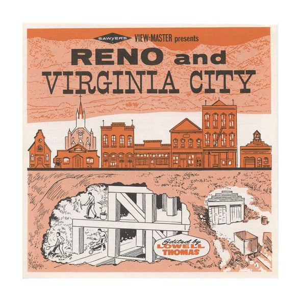 5 ANDREW - Reno and Virginia City - View-Master 3 Reel Packet - vintage - A157-S6A Packet 3dstereo 