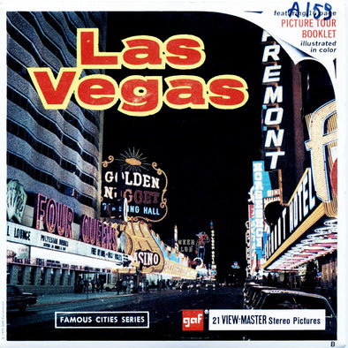 Las Vegas - View-Master 3 Reel Packet - vintage - A159-G1B Packet 3dstereo 