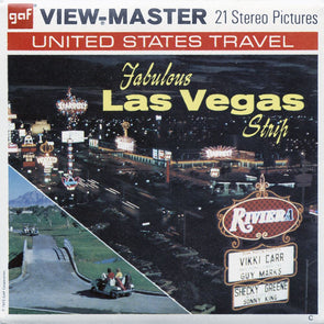 5 ANDREW - Fabulous Las Vegas Strip - View-Master 3 Reel Packet - 1973 - vintage - A160-G3C Packet 3dstereo 
