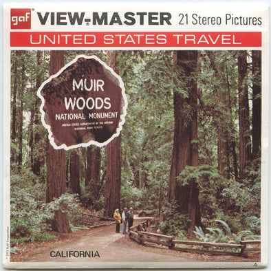 Muir Woods - View-Master 3 Reel Packet - 1982 - vintage - A164-G3 Packet 3dstereo 