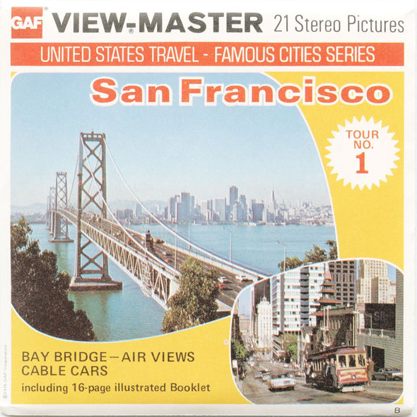 10 ANDREW - San Francisco - View-Master 3 Reel Packet - vintage - A166-G5B Packet 3dstereo 