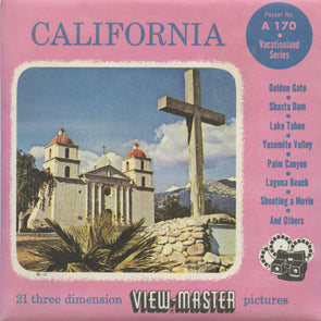 6 ANDREW - California - View-Master State 3 Reel Packet - vintage - A170-S4 Packet 3dstereo 