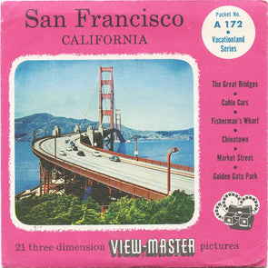 5 ANDREW - San Francisco - View-Master 3 Reel Packet - 1956 - vintage - A172-S4 Packet 3dstereo 