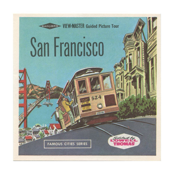 10 ANDREW - San Francisco - View-Master 3 Reel Economy Packet - vintage - A172-S6B Packet 3dstereo 