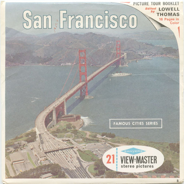 10 ANDREW - San Francisco - View-Master 3 Reel Economy Packet - vintage - A172-S6B Packet 3dstereo 