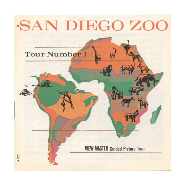 9 ANDREW - San Diego Zoo - View-Master 3 Reel Packet - vintage - A173-G1B Packet 3Dstereo 