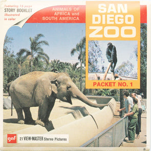 9 ANDREW - San Diego Zoo - View-Master 3 Reel Packet - vintage - A173-G1B Packet 3Dstereo 