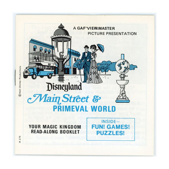 Main Street - Disneyland - View-Master 3 Reel Packet - vintage PKT 3Dstereo 