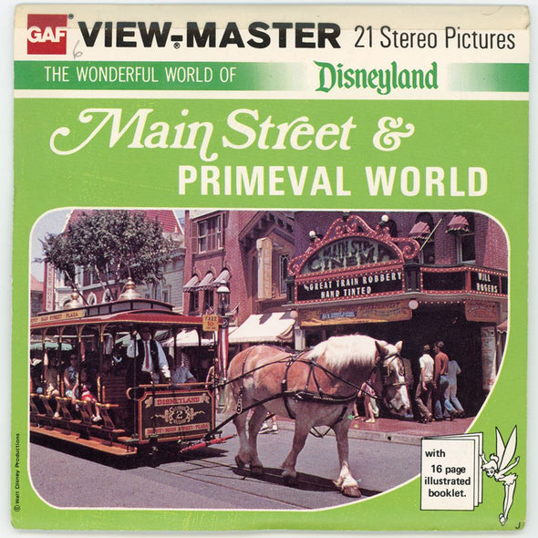 Main Street - Disneyland - View-Master 3 Reel Packet - vintage PKT 3Dstereo 