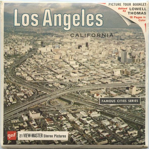 9 ANDREW - Los Angeles - View-Master 3 Reel Economy Packet - vintage - A181-G1A Packet 3Dstereo 