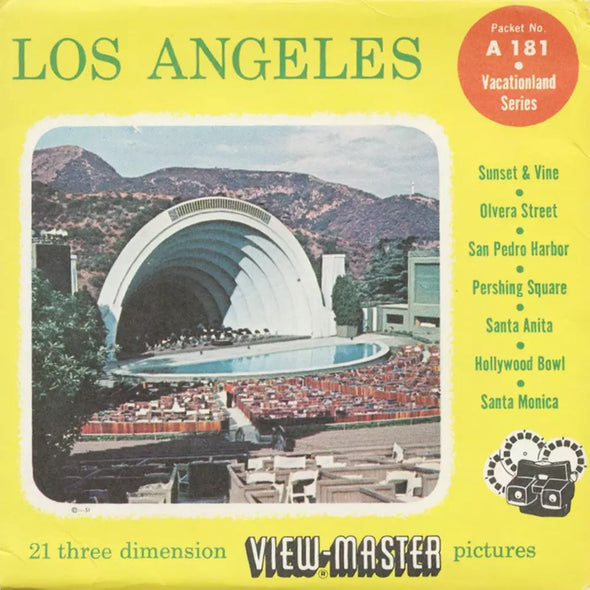 5 ANDREW - Los Angeles - View-Master 3 Reel Packet - vintage - A181-S4 Packet 3dstereo 