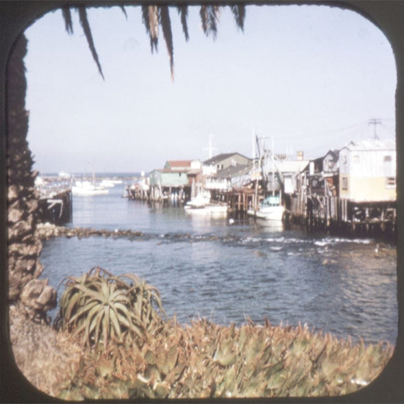 Monterey to Santa Barbara - View-Master 3 Reel Packet - vintage - A186-S6A Packet 3dstereo 