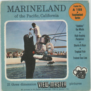 Marineland - of the Pacific, California - View-Master 3 Reel Packet - 1950s Views - vintage - (PKT-A188-S4y) Packet 3dstereo 